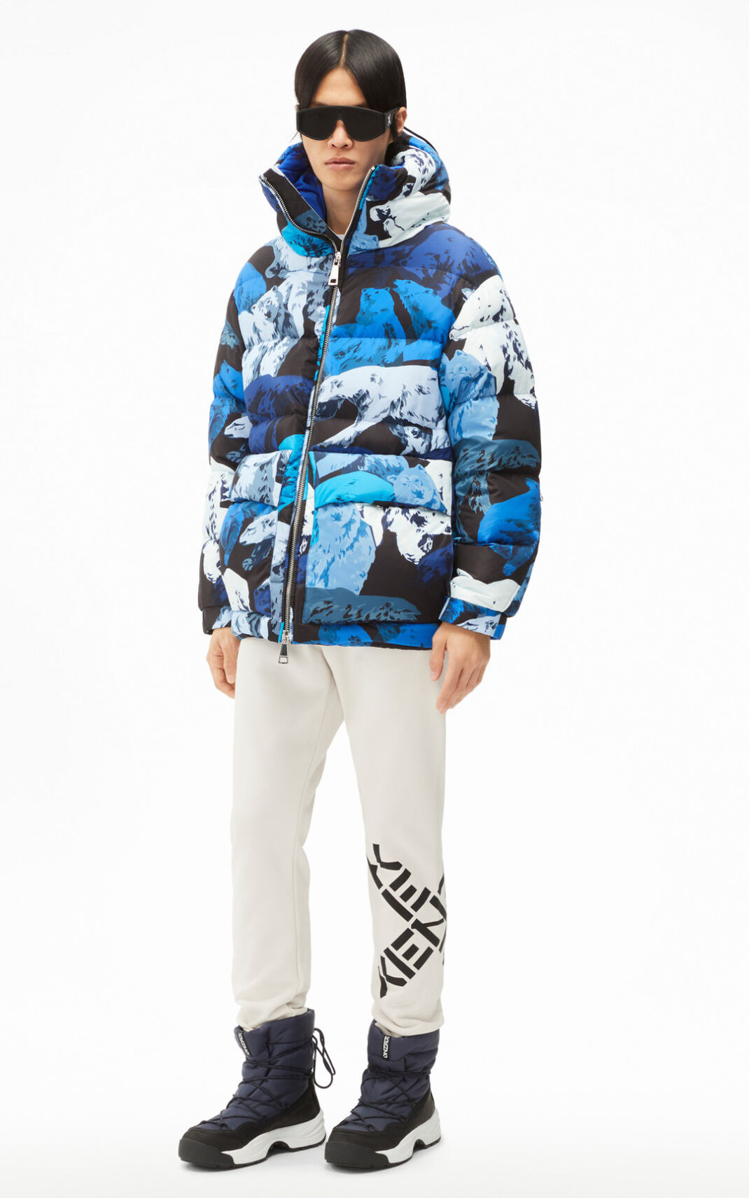 Doudoune Kenzo Polar Bear Homme Noir | OEKV-29386